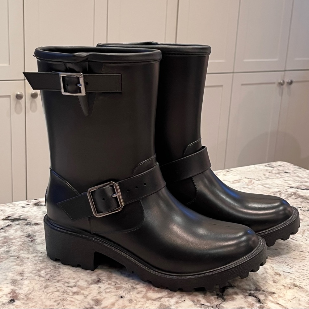 Aldo Rain Boots with Buckles